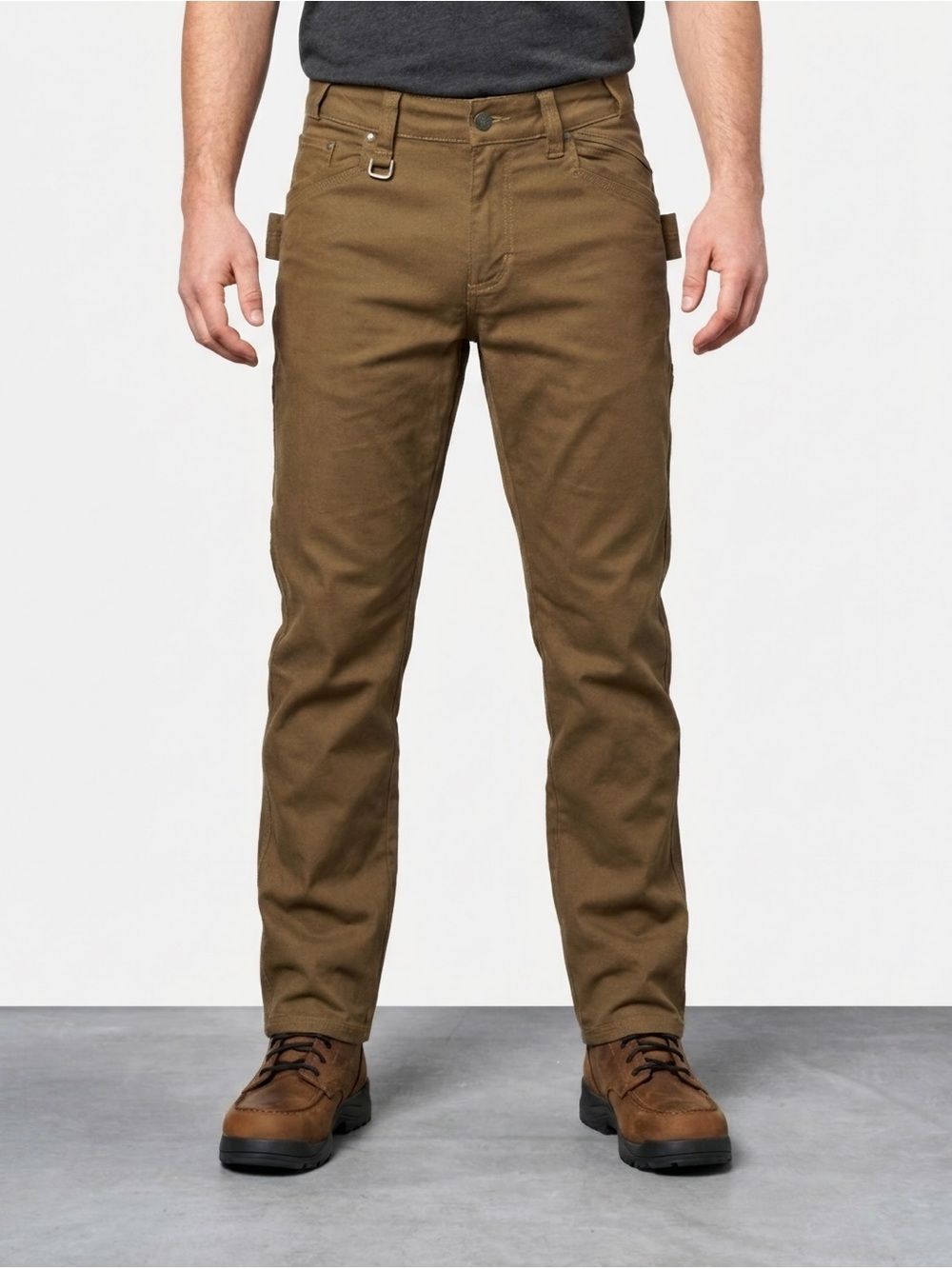 Strauss Men’s MULTIPOCKET WORK PANTS E.S.VINTAGE in sepia W33 L32